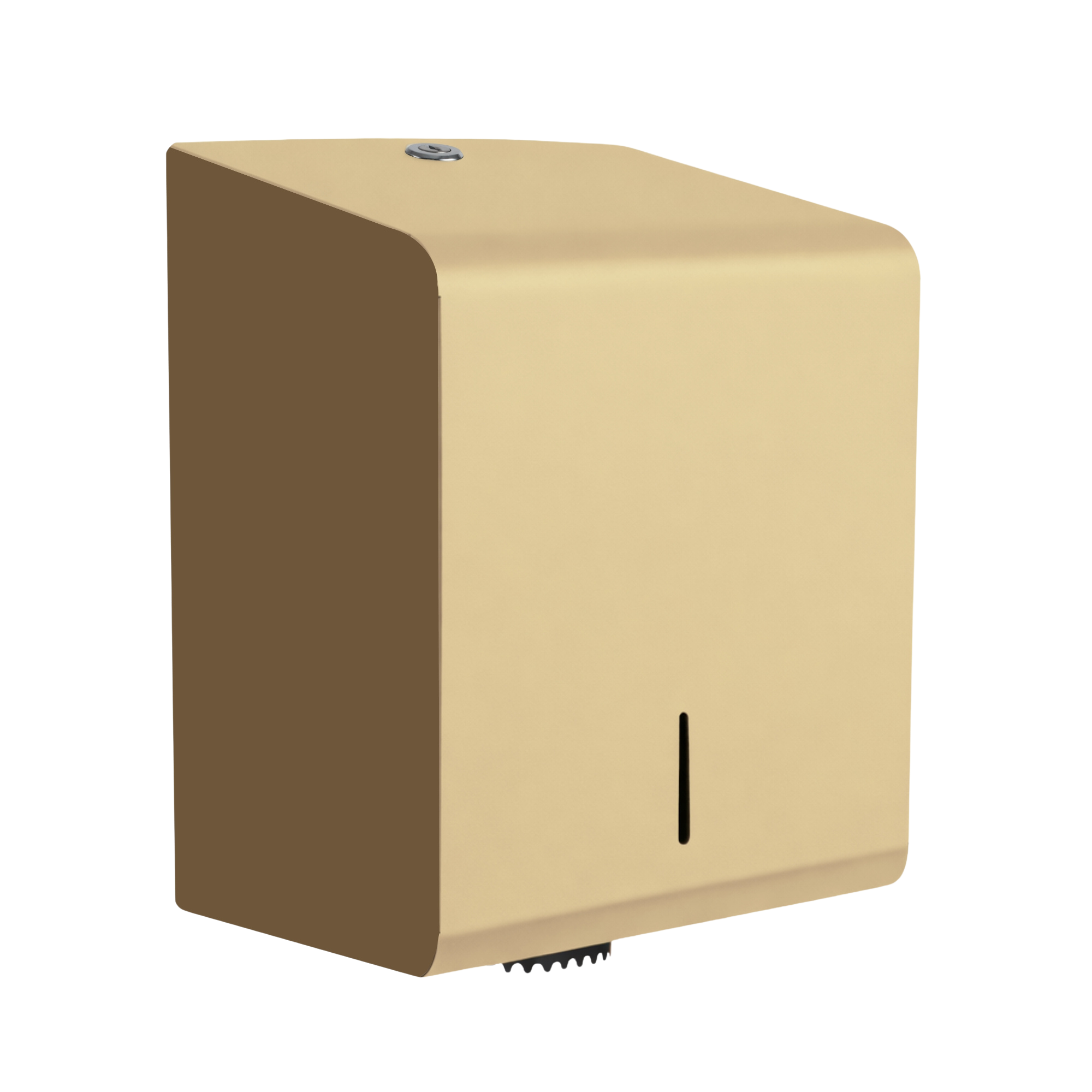 Papieren dispenser voor centrefeed rollen van staal