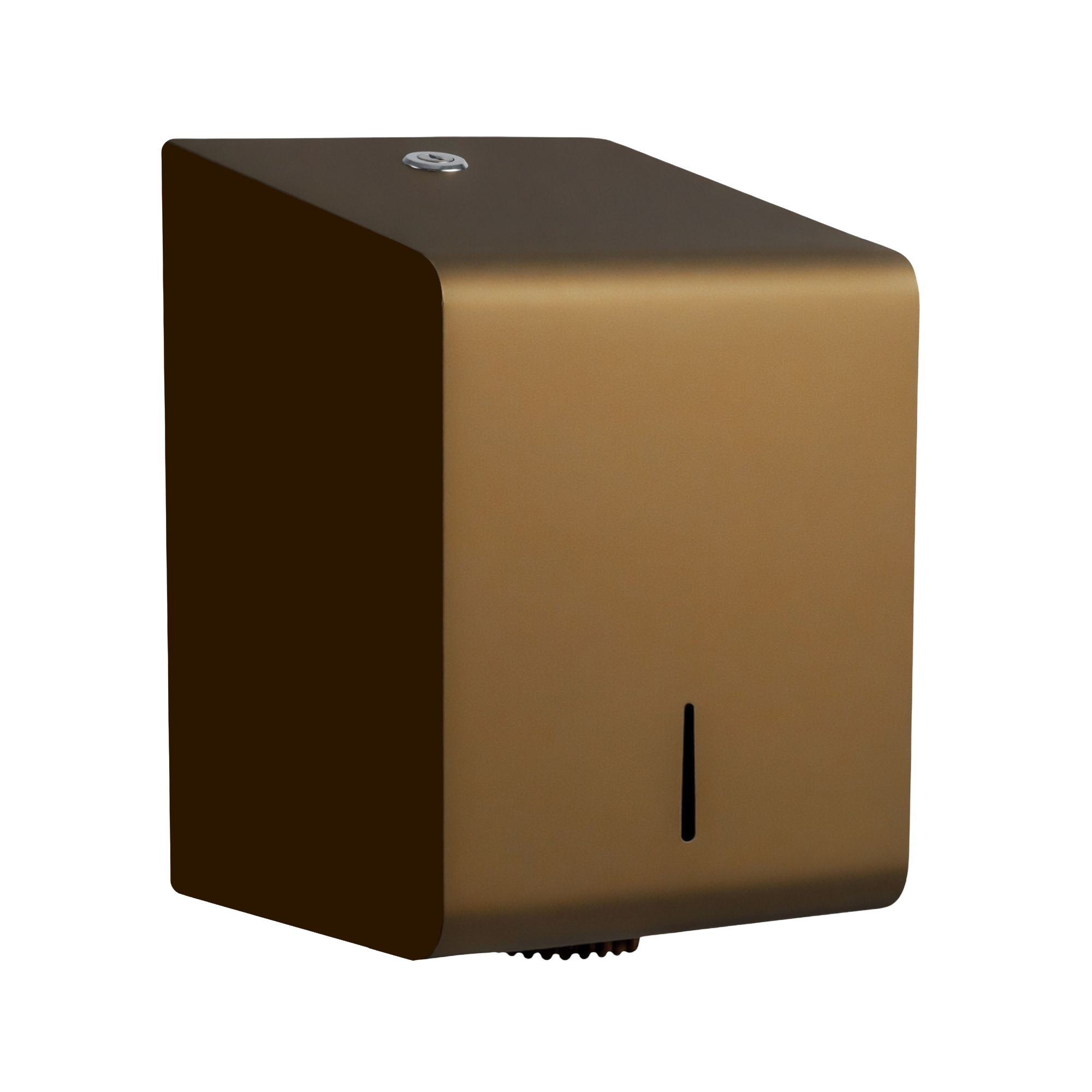 Papieren dispenser voor centrefeed rollen van staal