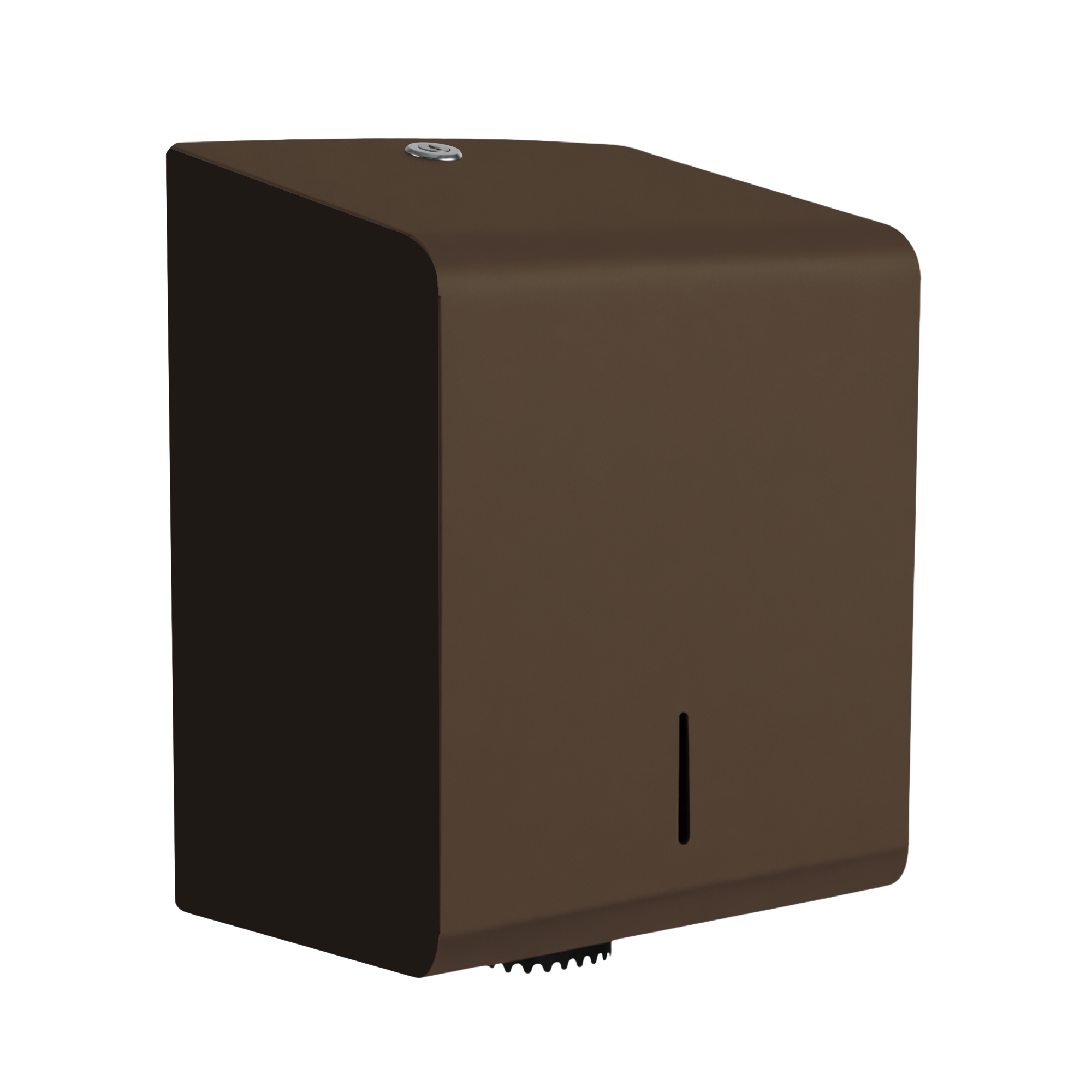 Papieren dispenser voor centrefeed rollen van staal