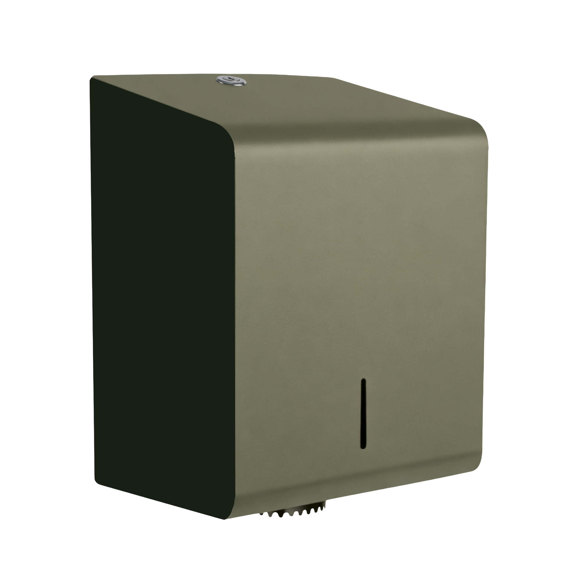 Papieren dispenser voor centrefeed rollen van staal