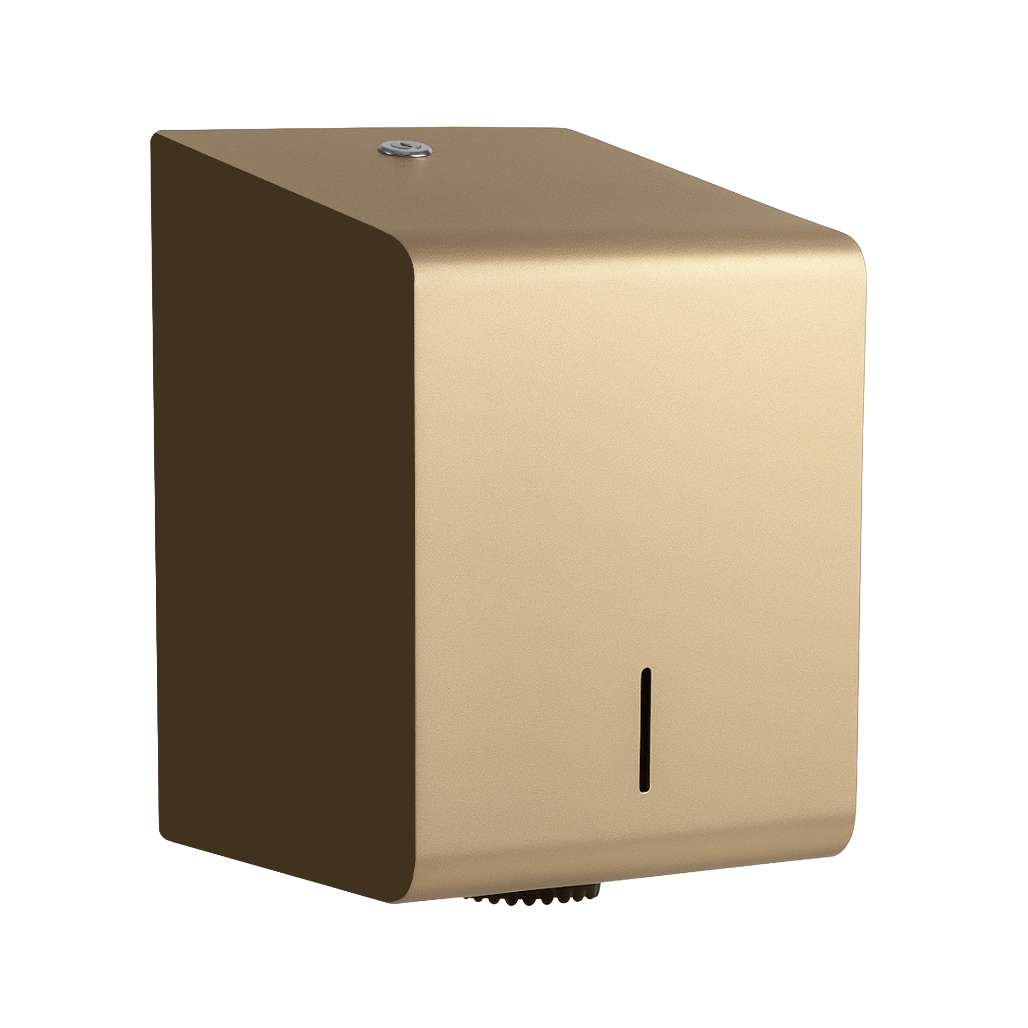 Papieren dispenser voor centrefeed rollen van staal