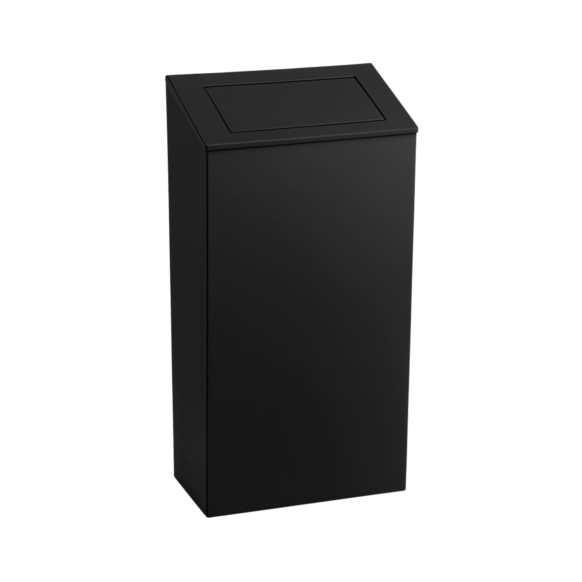 Affaldsbeholder i stål m. push låg - 50L